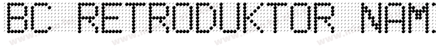 BC Retroduktor NAMI Bold Reversed字体转换